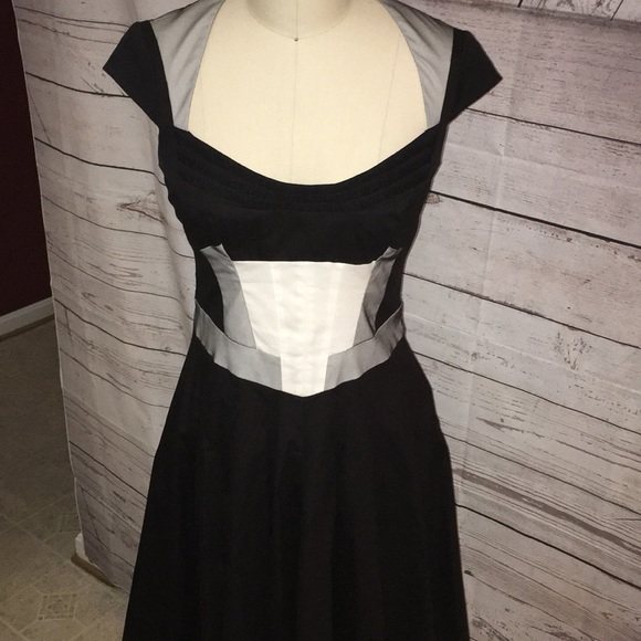 KAREN MILLEN COTTON FIT FLARED STRUCTURED … - Picture 3 of 8